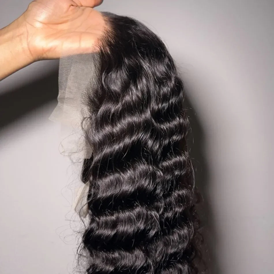 Loose Deep 13x6 Lace Front Human Hair Wig 30 40 Inches Brazilian Water
