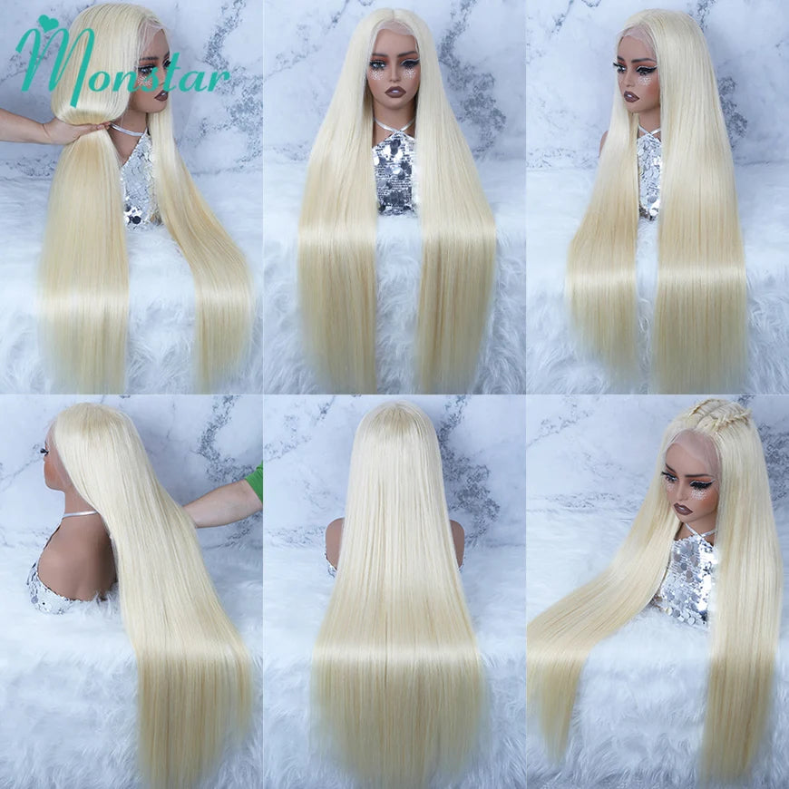 250 300 High Density Lace Wig 613 Blonde 13X4 13x6 Hd Lace Front Human Hair Wig Raw Hair Vietnamien Straight Human Hair 360 Lace