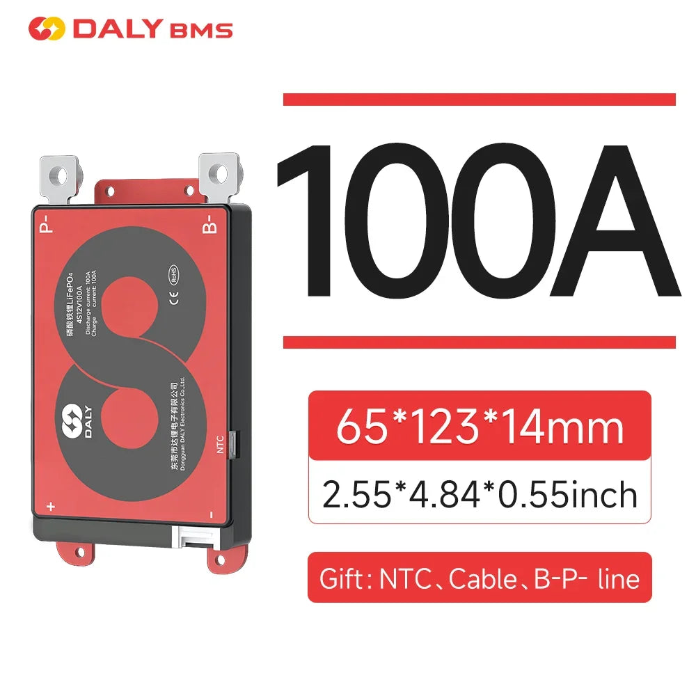 DALY Li-ion BMS 17S 60V 20S 72V And 20S 60V 24S 72V LiFePO4 BMS 40A 60A 100A Including Balance Function NTC Sensors Waterproof
