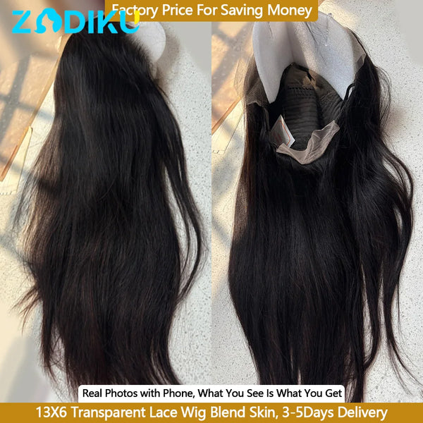 13x6 Ear To Ear HD Transparent Lace Front Wig 12-30inch Silky Straight