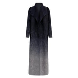 Miyake Pleated Turndown Collar Double Breasted Button Long Sleeve Cardigan Dress Women 2025 New Abaya Original Designer Clothes