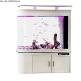 All-in-One AquariumNew Bullet Glass Luxury Fish Tank 600L Smart Ultra Quiet Eco-Friendly Easy To Clean Living Room Aquarium Dry/