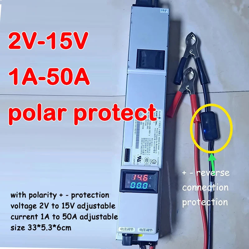 1A - 50A 40A Current 2V~ 30V Voltage Adjustable Charger 12V 14.6V 24V 29.2V 3.65V Lifepo4 Li-ion Lipo Lithium Fast Charge 4S 8S