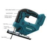 Makita DJV182Z  Brushless Jigsaw 18V Without Battery Blade Cordless Barrel Handle Portable Carpenter Power Tool