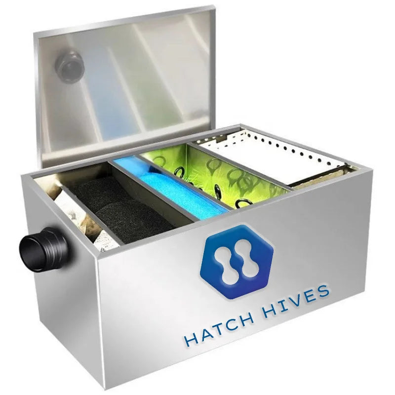 Pisciculture Equipment Fish Farming Pond Water Purifier Machine Filter System with Durable Stainless Steel Box Design