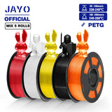 JAYO PETG Filamanet 1.75MM 5Rolls/set 3D Printer Filament PETG Neatly Wound 3D Printing Material For FDM 3D Printer