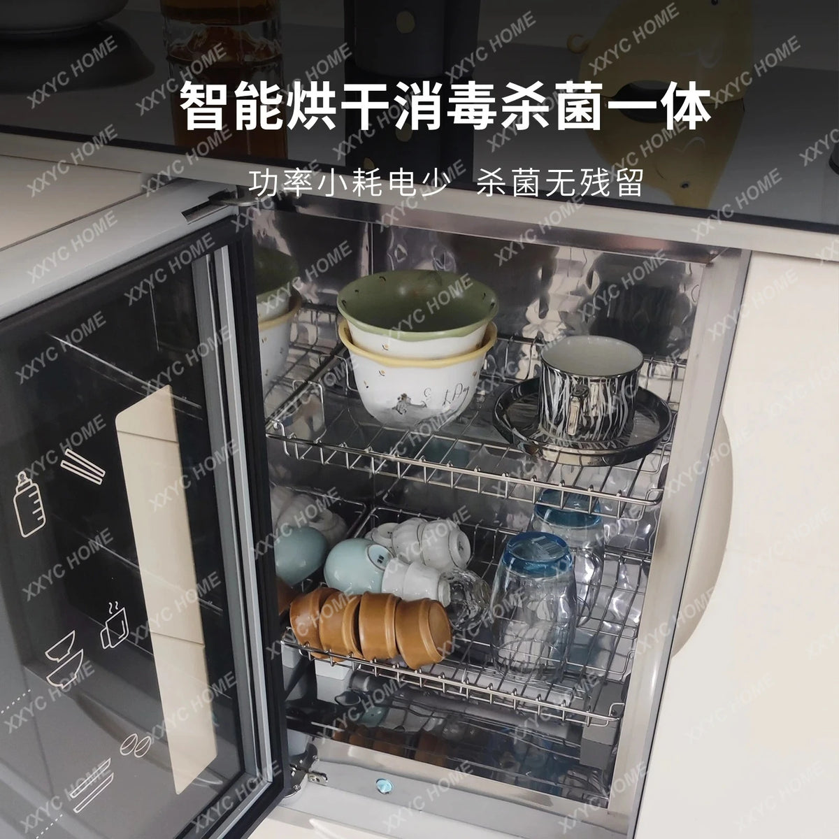 tea bar machine Solid wood living room, dining side cabinet, water bar, integrated locker against the wall, office tea cabinet