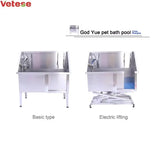 2026 Wholesale Price Pet Grooming Stainless Steel Electric Lifting Dog Bath Tub