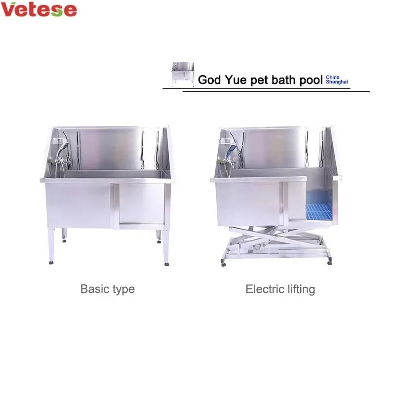 2026 Wholesale Price Pet Grooming Stainless Steel Electric Lifting Dog Bath Tub