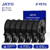 JAYO 3D PETG/ High Speed Matte PETG / PLA Classic Printer Filament 1.75mm 3D Printer Filament 6.6KG Neatly Wound PETG for 3D