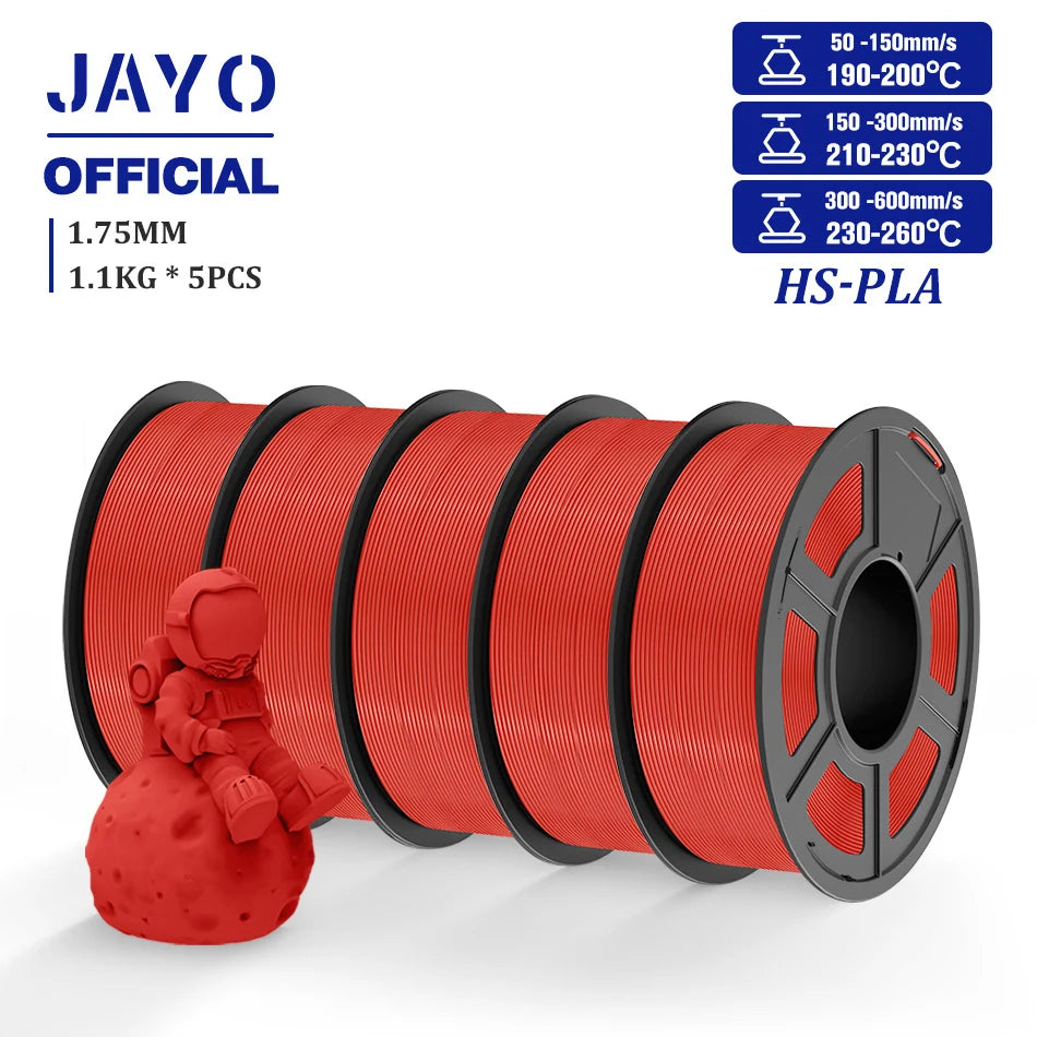 JAYO High Speed PLA Filament 5.5KG PLA 3D Filament For FDM 3D Printer Neatly Wound PLA 3D Printing Materials 100% No Bubble