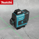 Makita 4x360°Laser Level Green Beam5000mAh 8H RuntimeSelf-Leveling LaserTool with Manual Mode for Construction Renovation Layout