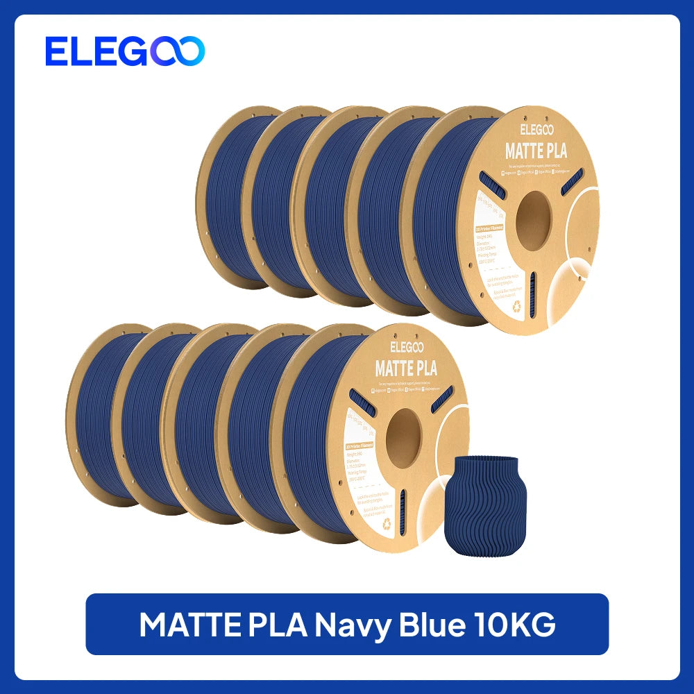 ELEGOO 4KG/5KG/10KG 1.75mm Matte PLA Filament