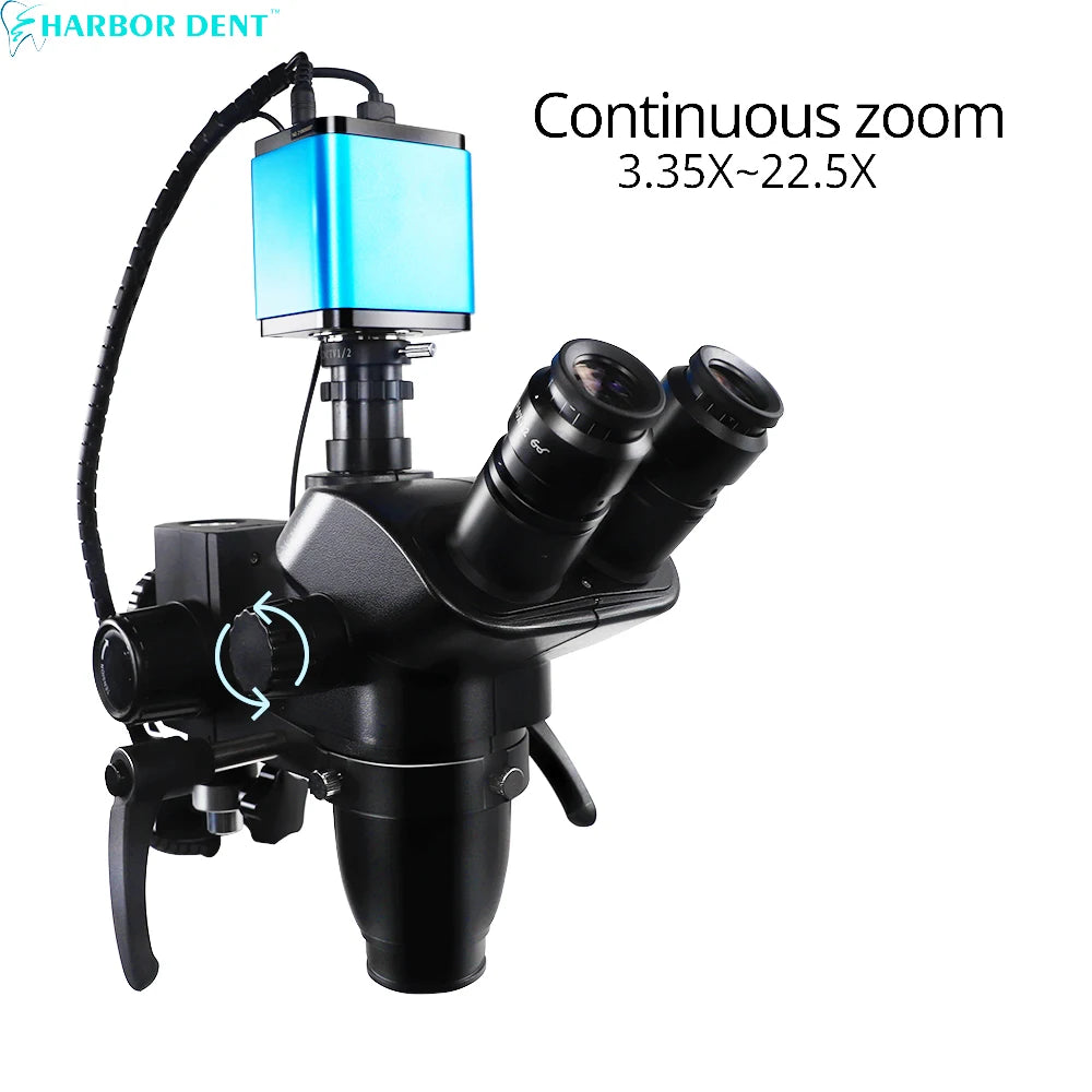 1080P Dental Operating Microscope Portable Surgical Microscope/endodontic Microscope With Camera Zoom Objective 3.35X-22.5