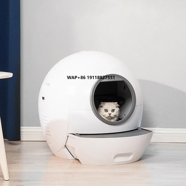 Factory Directly Supply Portable Fully Automatic Cat Toilet Cat Box Self Cleaning