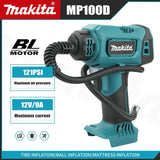Makita DYS60 Automatic Cordless Inflator: Electric Air Pump,Car Tire Handheld Air Compressor, Compatible with Makita 18V Battery