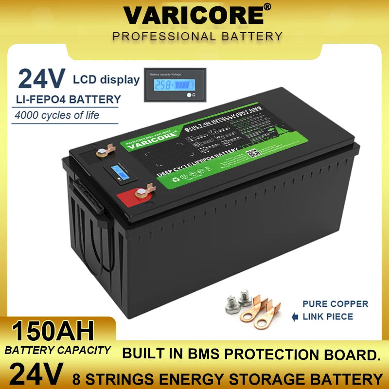 VariCore 12V/12.8v 340Ah 360Ah 180Ah 120Ah 100Ah 4s LiFePO4 Battery Lithium Iron Phosphate Batteries for RV Golf Cart Tax Free