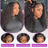 Short Bob Wigs Water Curly 13x4 13x6 Deep Wave HD Lace Frontal Wig For