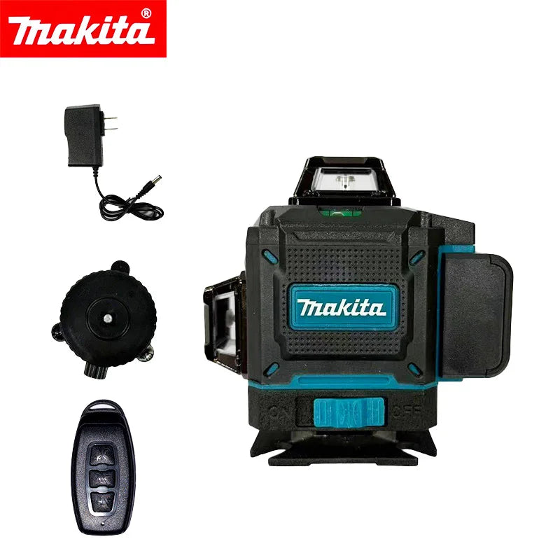 Makita 2026 Digital 360° X4 16-Line Outdoor Laser Level, Self-Levelling Vertical Cross Line Precision Measuring Tool