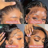 360 HD Full Lace Curly Wigs Human Hair Preplucked 13x6 13x4 Lace Frontal