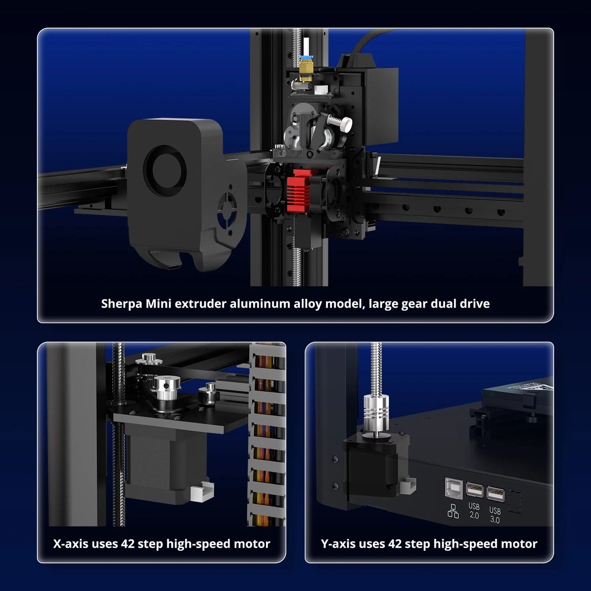 VEHO-3 / VEHO-3A 3D Printer Machine ,600mm/s High-Speed Printing with 36-Point Auto Leveling, 3D Printer Diy Kit,330*330*400mm