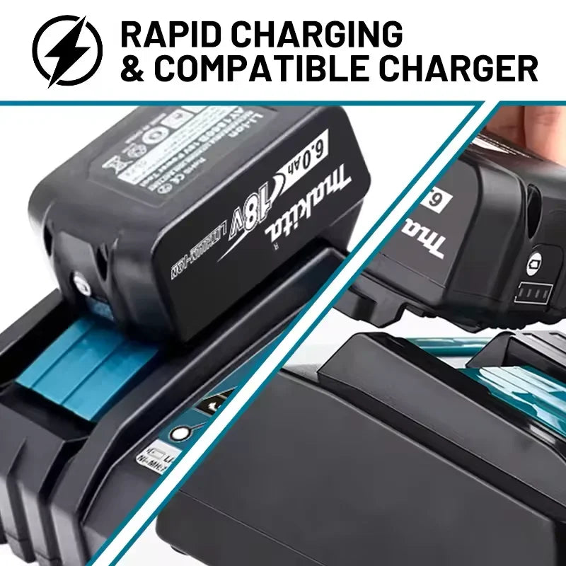Genuine Makita 18V Battery 6ah,With Battery Indicator Rechargeable Makita Battery,BL1830 BL1840 BL1850 Power Tool Battery