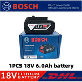 100% Original Bosch 18V Battery, 6000mAh Backup Batteries, Draadloze Professional System, BAT609 BAT618 GBA18V80 Tool