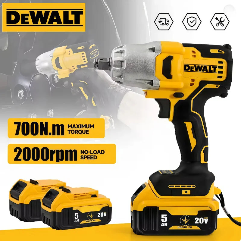 DeWalt  Brushless Electric DCF892 Wrench 1/2Inch High Torque 3 Speed Impact Driver Auto Repair Power Tools