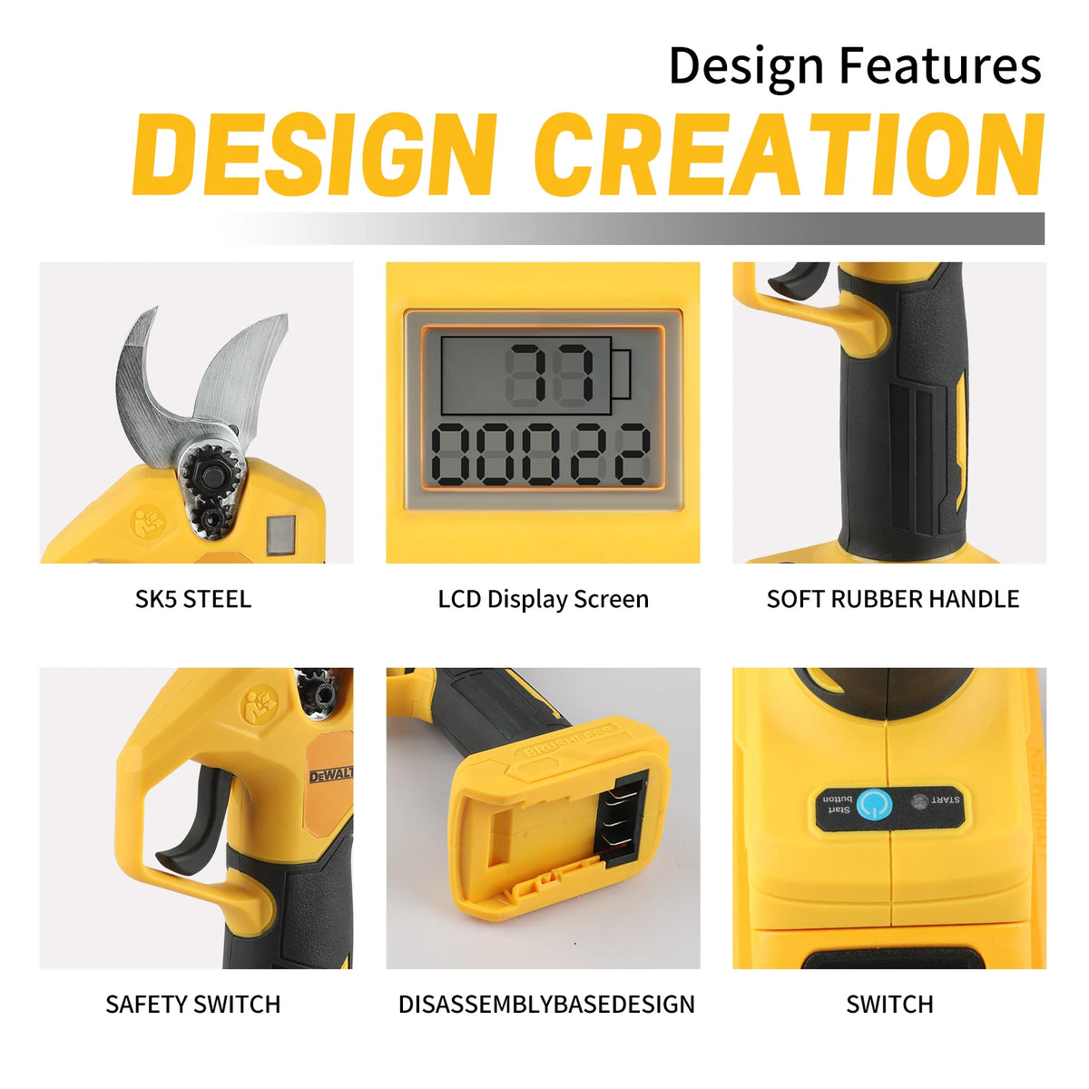 Dewalt MPP569 18V Brushless Cordless Pruning Shears:The Ideal Tool for Effortless and Precise Fruit Tree&Branch Trimming