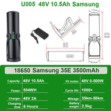 Mini Bottle EBike Battery 36V 10.5Ah 9Ah 48V 7Ah San-yo 18650 Li-ion Battery Pack for Bafang TSDZ2 250W 350W 500W Motor