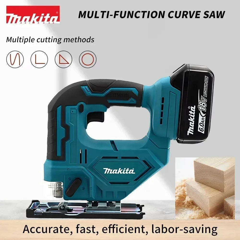 Makita DJV182Z  Brushless Jigsaw 18V Without Battery Blade Cordless Barrel Handle Portable Carpenter Power Tool