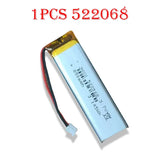 New Original 522068 3.7V 850mAh Rechargeable Polymer Lithium Battery Electronic Products Small Fan Digital LED Light MP3 MP4