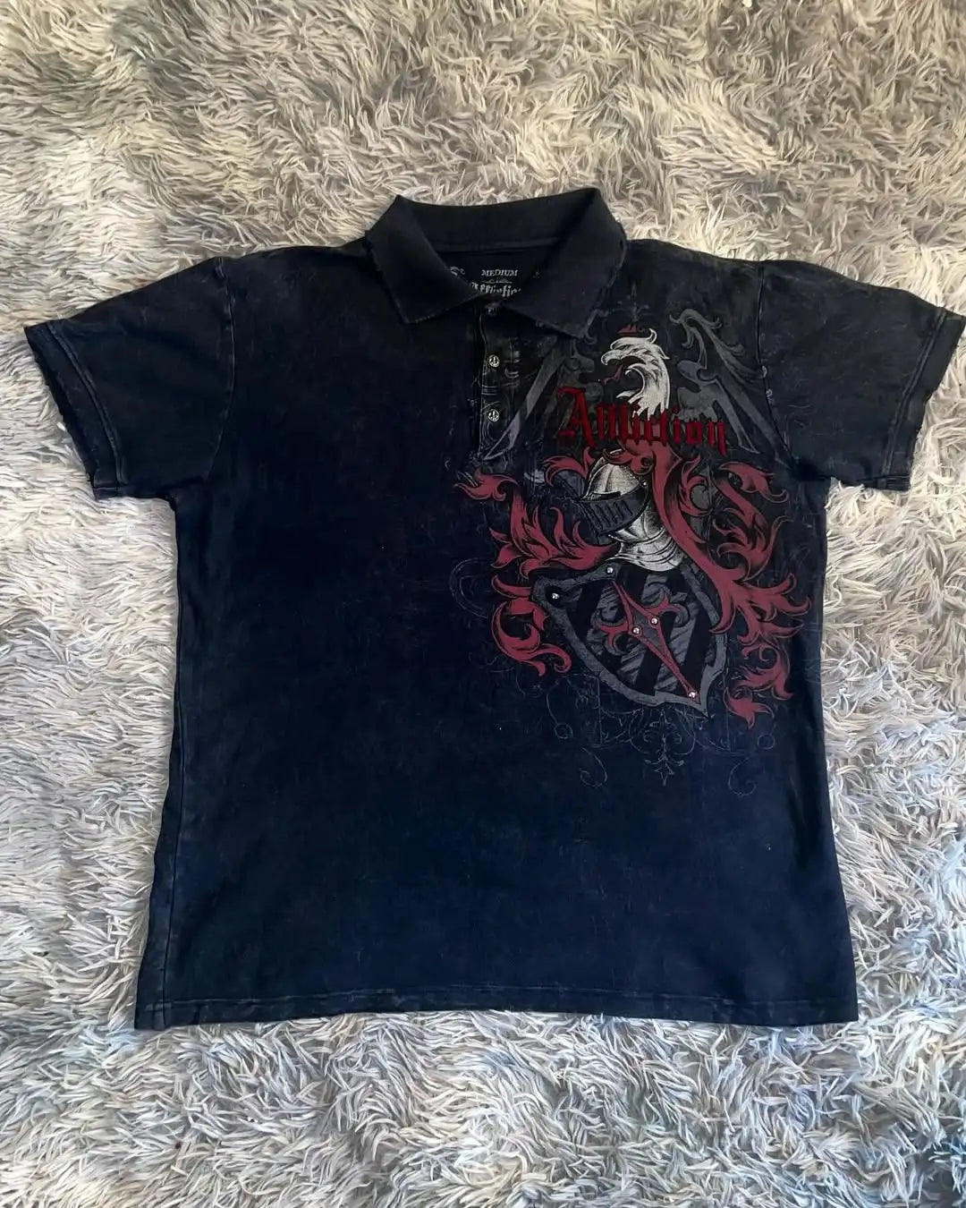 Harajuku Polo Shirt Men's Pattern Printed Casual Short Sleeve Street Gothic Style Summer Couple Breathable Top