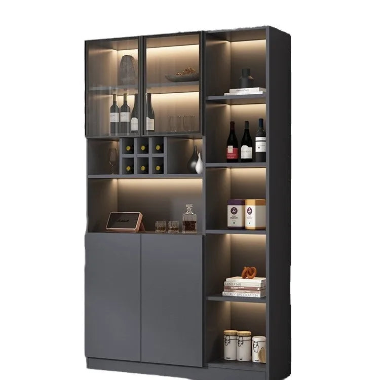 Customized sideboards, high cabinets, light luxury, modern living room storage cabinets, wine cabinets, integrated wall-walled