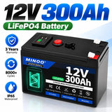 LIFEPO4 12V 21700 300AH Battery Is Integrated with BMS 200A for RV Solar External Rechargeable Network Lithium Iron Phosphate