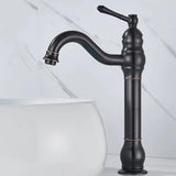Shinesia Black Bronze Gourmet Kitchen Faucet Deck Mounted Bathroom Basin Sink Hot and Cold Water Mixer Taps
