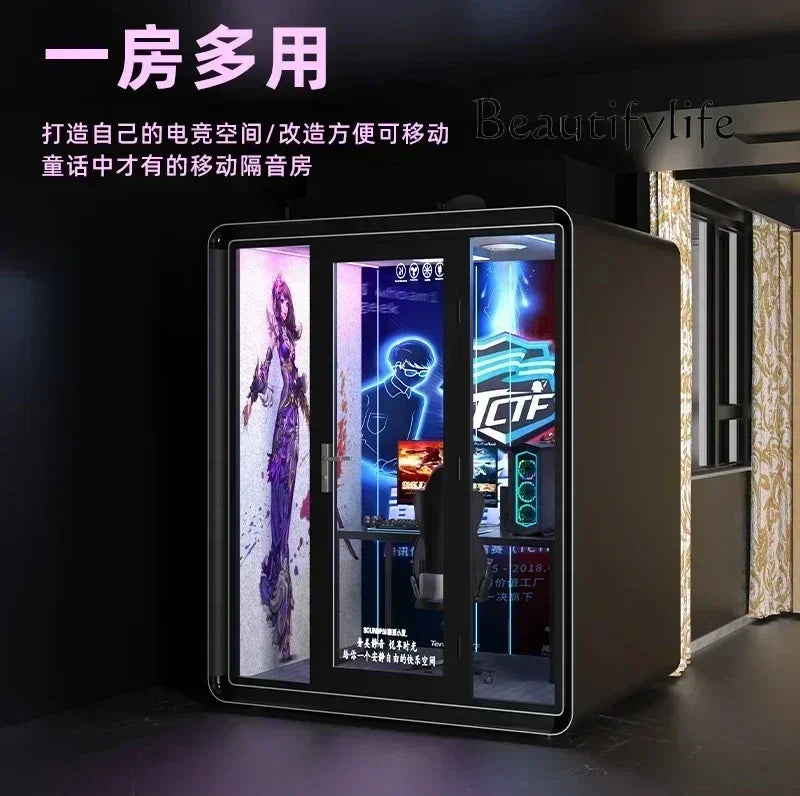 catio outdoor cat enclosure Y indoor recording studio, piano room, singing practice, silent soundproof room   Soundproof room, h
