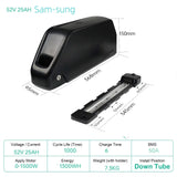 48V 30AH Electric Bike Battery 21700 Cells 60V 52V 48V Bikes Downtube Polly L-G 72V 15AH Scooter E-Bike Battery Pack for 0-2000W