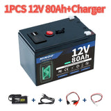 LiFePO4 12V 300AH 12V 200AH Battery Free Charger 12V Lithium Battery Built-In 300A BMS 6000+ Cycle For Solar RV Marine Energy