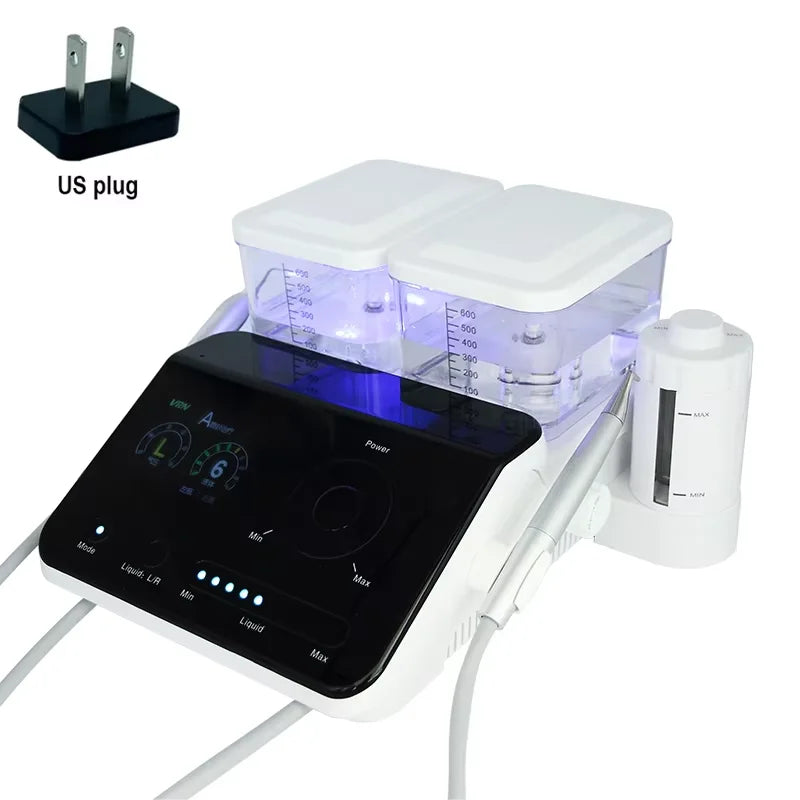 VVDental Air Polisher Ultrasonic Sandblaster Periodontal VRNQ6 Oral Therapy System 6 In 1 Air Flow Polishing Teeth Cleaning Tool