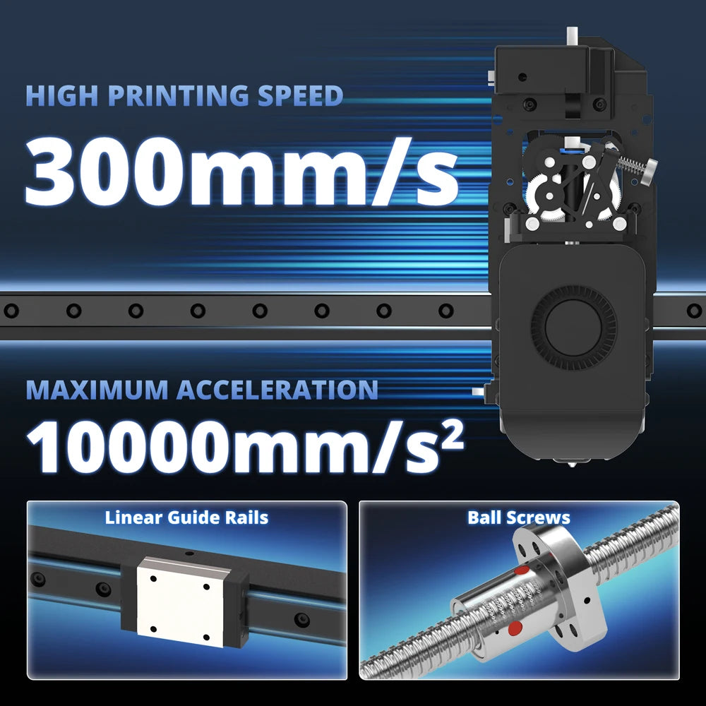 Tronxy VEHO-800-12 or PRO Large Printing Szie 800*800*800mn 3D Printer Extrusion Profile Frame Structure Dual-axis Guide Railway