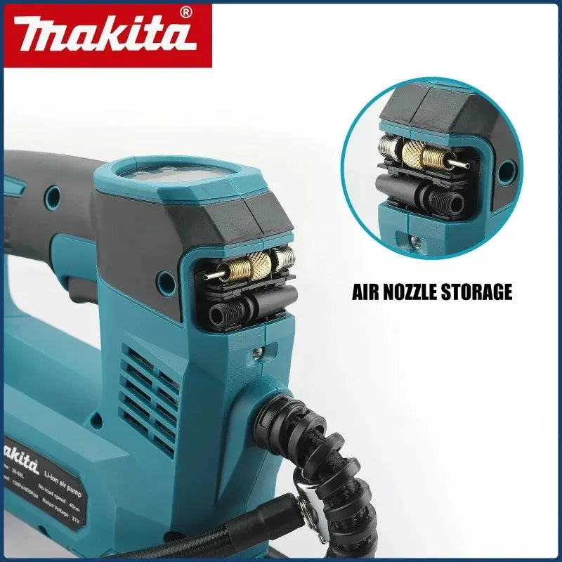 Makita for Cars & Motorcycles brushless air Pump Cordless Air Inflator: Portable Tyre Pump with Digital Display Power Tool