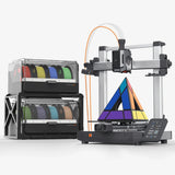 ANYCUBIC Kobra 3 V2 Combo 8 Color FDM 3D Printer 600mm/s Fast Speed Active Filament Drying Auto Leveling 255*255*260mm Size