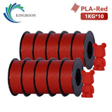 KINGROON 10KG PLA Filament For 3D Printer 1.75mm Wholesale 3d Printing Wire Materials Neatly Wound Vacuum Packaging Fast Ship