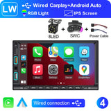 LEHX IPS Touch Screen 7inch 2din Car Radio Carplay Android Auto Bluetooth FM Auxiliary Input Mirror Link Multimedia Player