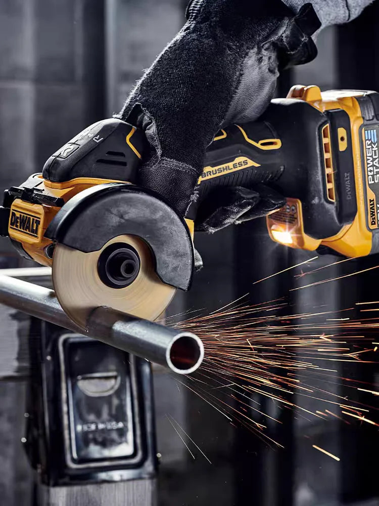 DeWalt DCS438 Rechargeable Cutting Saw, 20V Lithium Battery, Brushless Handheld Metal & Tile Cutting Saw, Little Steel Warrior