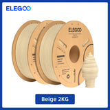 ELEGOO 1.75mm PLA+ Filament 2KG Set Plastic 3D PLA for Most FDM 3D Printers Dimensional Accuracy +/- 0.02mm 2pcs*1kg PLA+ Set