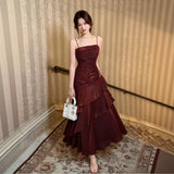Elegant Mermaid Tulle Skirt Off-Shoulder Birthday Dress Candlelight Night Song Luxury Strapless Gown for Women Summer Party D...