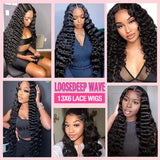 300 Density Loose Deep Wave 13x6 Hd Lace Front Human Hair Wig For Women