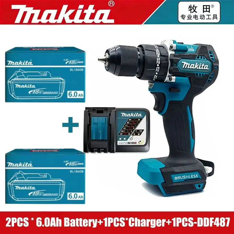 100% Original Makita BL1860B 18V 6Ah Lithium Battery Rechargeable,Compatible With BL1830 BL1850 Makita 18V Power Tool Battery
